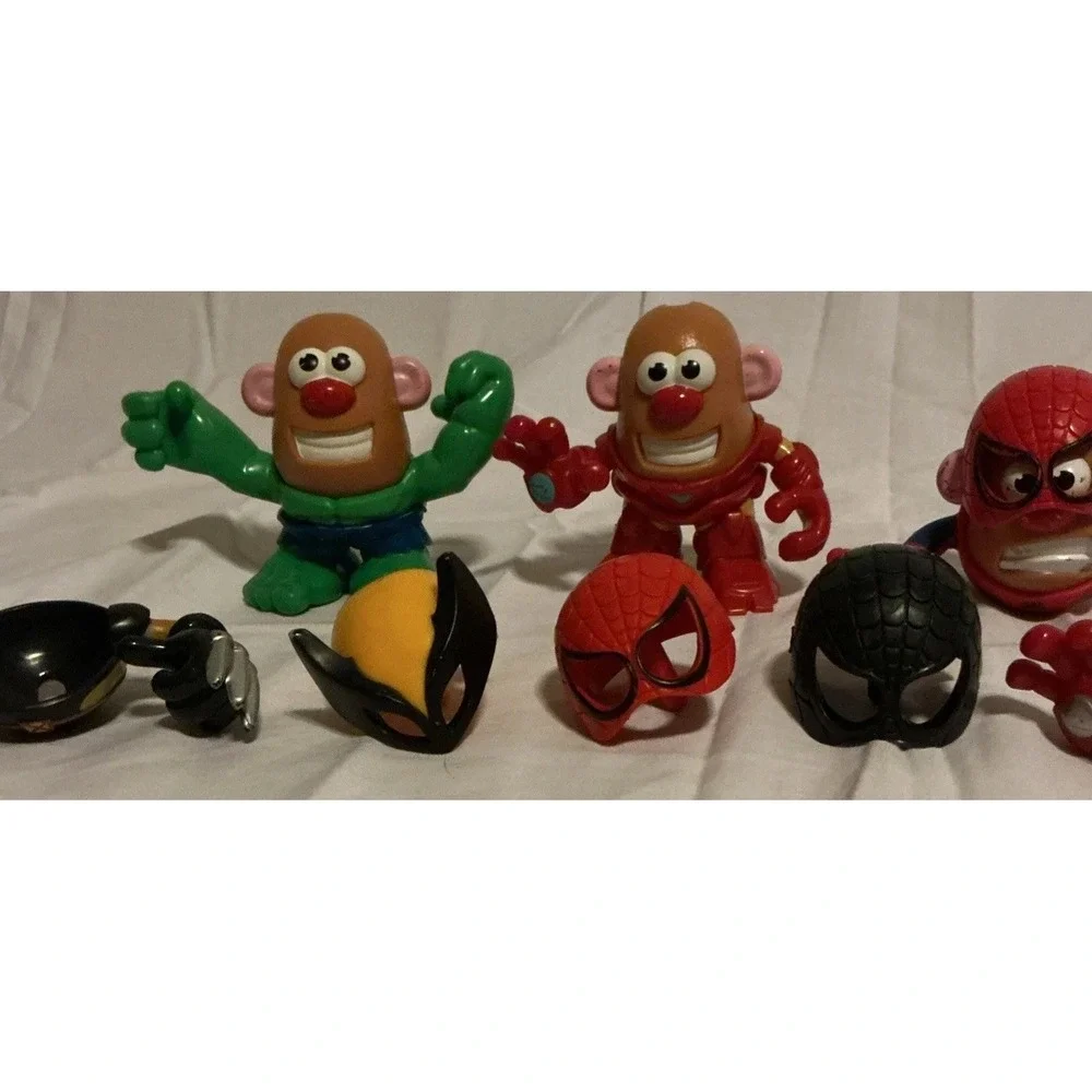 Lot of 3 Mini Mr Potato Head Marvel Mixable Mashable Heroes Incomplete - Picture 5 of 10